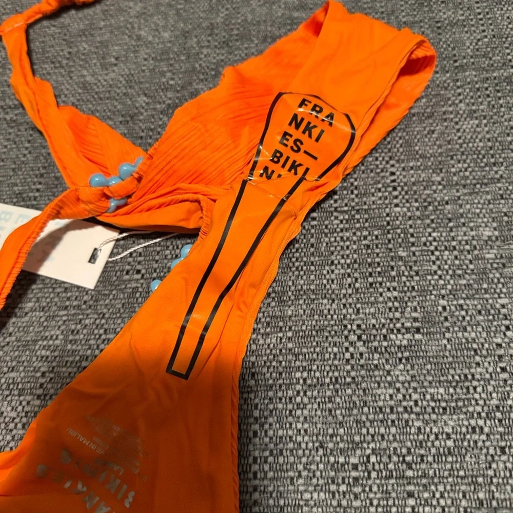 Frankie's Bikinis Bright Orange Bikini Set - Picture 5 of 6
